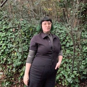 Black Short Sleeve Jumpsuit